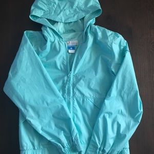 Girls Hooded Columbia Lightweight Jacket